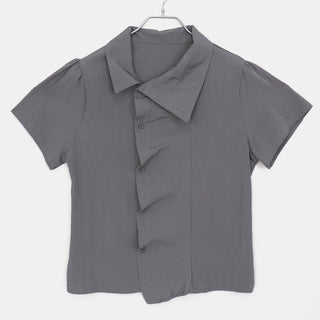 Asymmetric Lapel Shirt