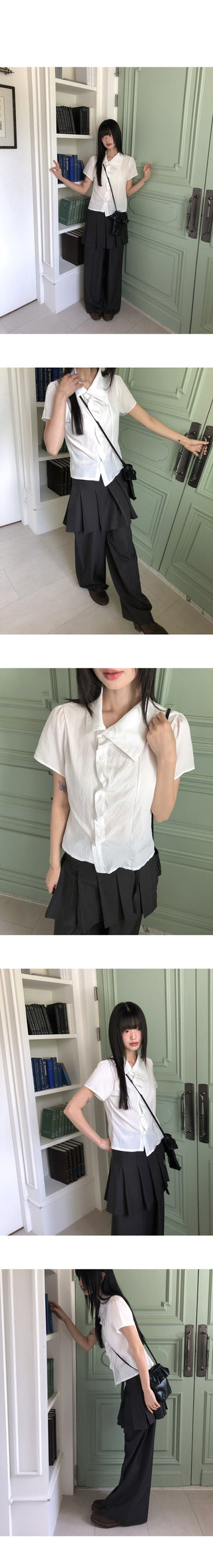 Asymmetric Lapel Shirt