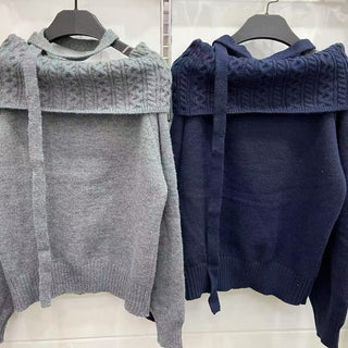 Off-Shoulder Lazy Sweater