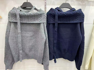 Off-Shoulder Lazy Sweater