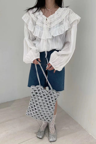 V-Neck Tied Cardigan