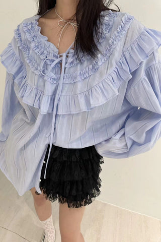 V-Neck Tied Cardigan