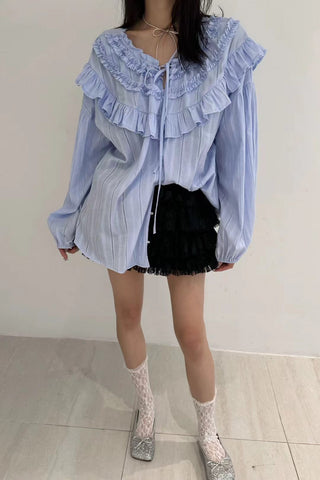 V-Neck Tied Cardigan