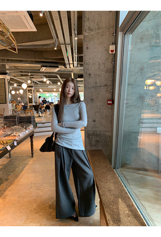 Suit Wide-Leg Pants