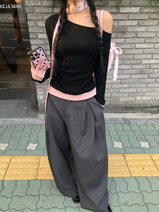 Suit Wide-Leg Pants