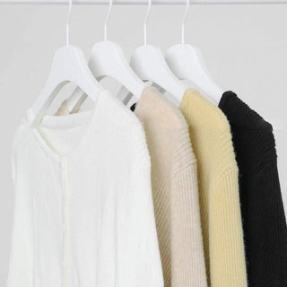 Cream Yellow Slim Sweater