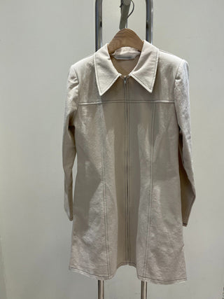Zipper Polo Dress