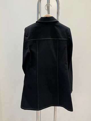 Zipper Polo Dress