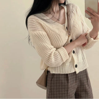 Twist Single-Breast Sweater