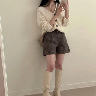 Twist Single-Breast Sweater