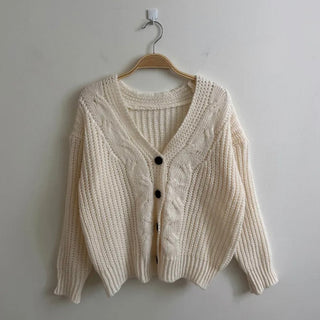Twist Single-Breast Sweater