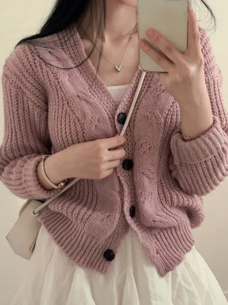 Twist Single-Breast Sweater