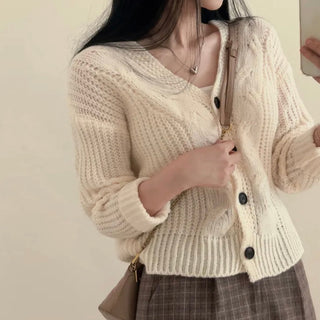 Twist Single-Breast Sweater