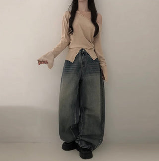 Off-Shoulder Flared Sleeve Top