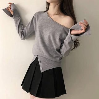 Off-Shoulder Flared Sleeve Top
