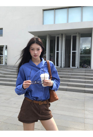 Plaid Shirt Blue
