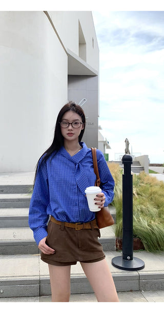 Plaid Shirt Blue
