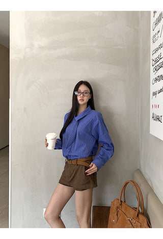 Plaid Shirt Blue