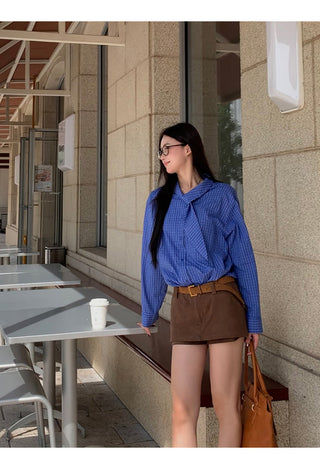 Plaid Shirt Blue