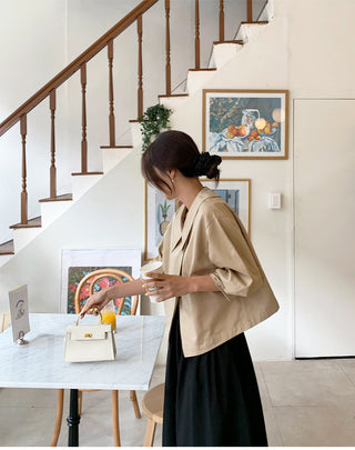 V-Neck Trench Cape