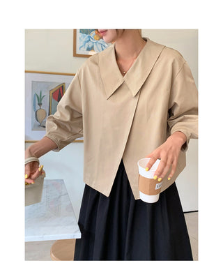 V-Neck Trench Cape