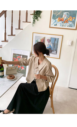 V-Neck Trench Cape
