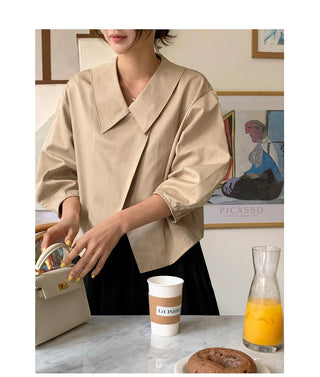 V-Neck Trench Cape