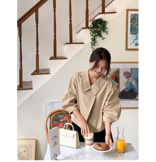 V-Neck Trench Cape