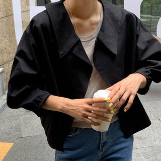 V-Neck Trench Cape