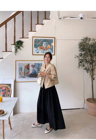 V-Neck Trench Cape