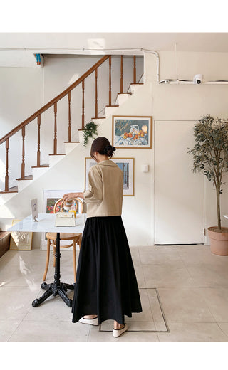 V-Neck Trench Cape