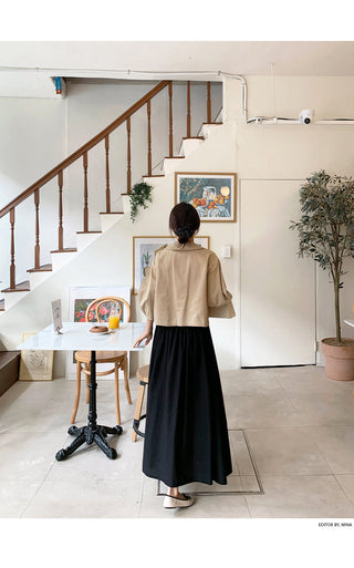 V-Neck Trench Cape