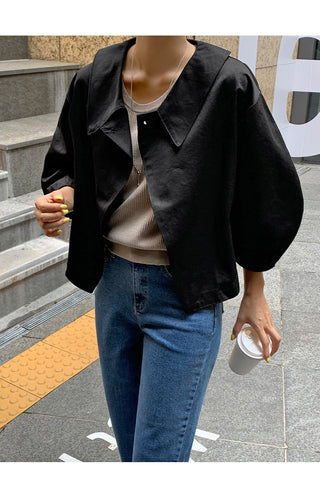 V-Neck Trench Cape