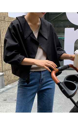 V-Neck Trench Cape