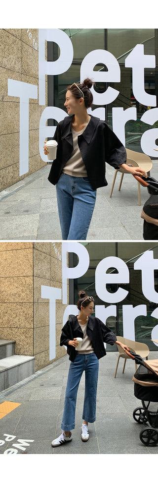 V-Neck Trench Cape