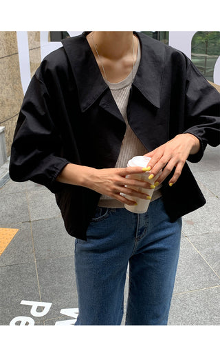 V-Neck Trench Cape