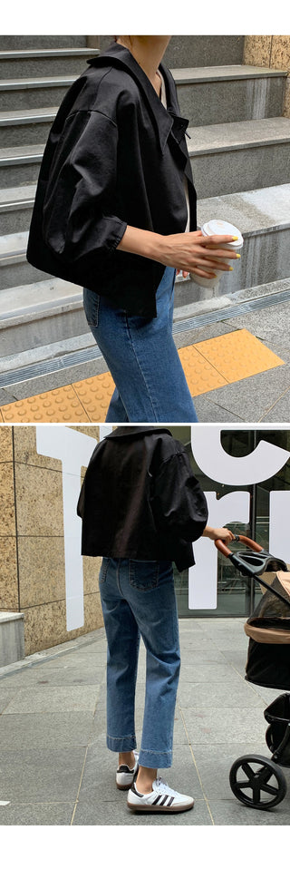 V-Neck Trench Cape