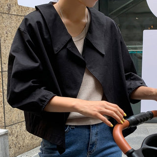 V-Neck Trench Cape