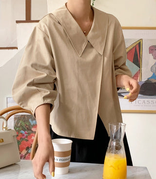 V-Neck Trench Cape