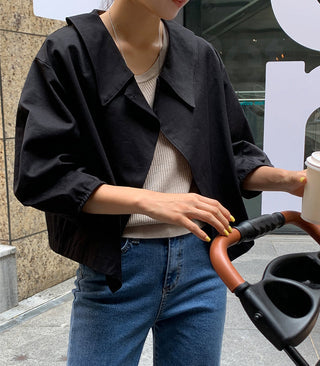 V-Neck Trench Cape