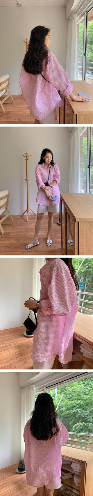Seersucker Plaid Shirt