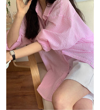 Seersucker Plaid Shirt