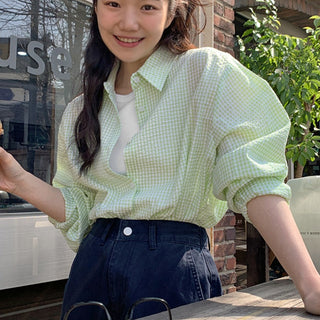Seersucker Plaid Shirt