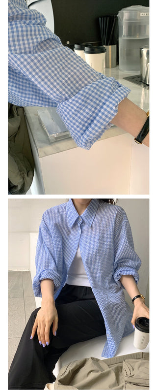Seersucker Plaid Shirt