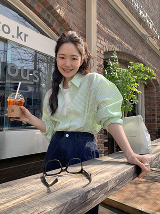 Seersucker Plaid Shirt