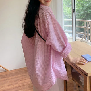 Seersucker Plaid Shirt