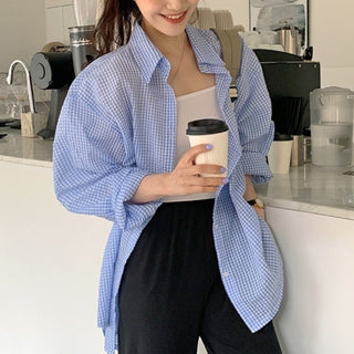 Seersucker Plaid Shirt