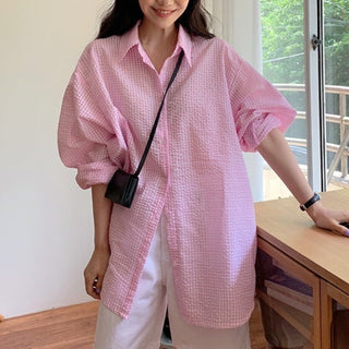 Seersucker Plaid Shirt