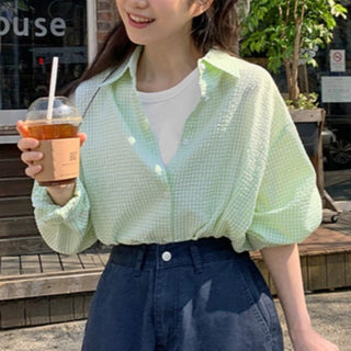 Seersucker Plaid Shirt