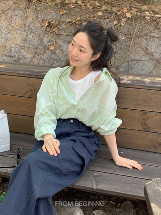 Seersucker Plaid Shirt